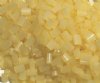 50g 5x4x2mm Milky Yellow Tile Beads